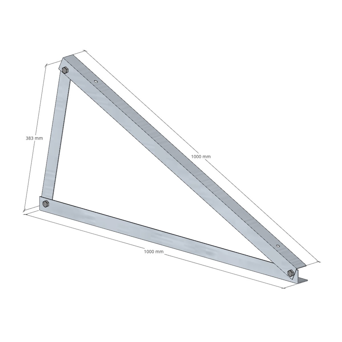 Ekierka 20° montaż POZIOMY Aluminium