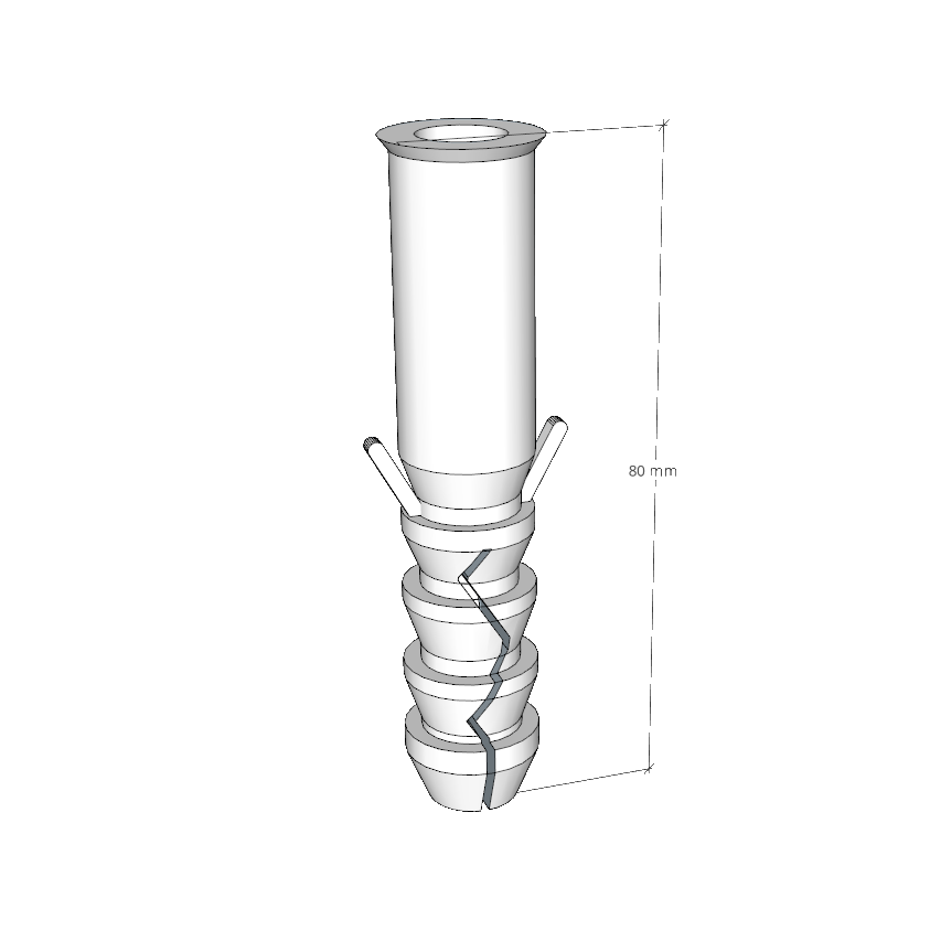 Bussola ad espansione 14x80 mm