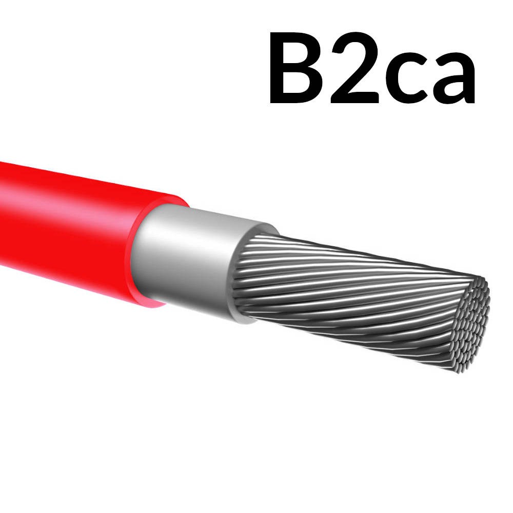 Przewód solarny 4mm B2ca czerwony-szpula 500 Mgw