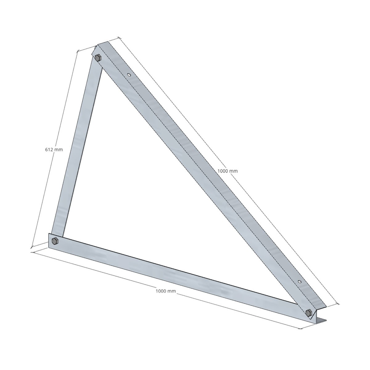 Ekierka 35° montaż POZIOMY Aluminium