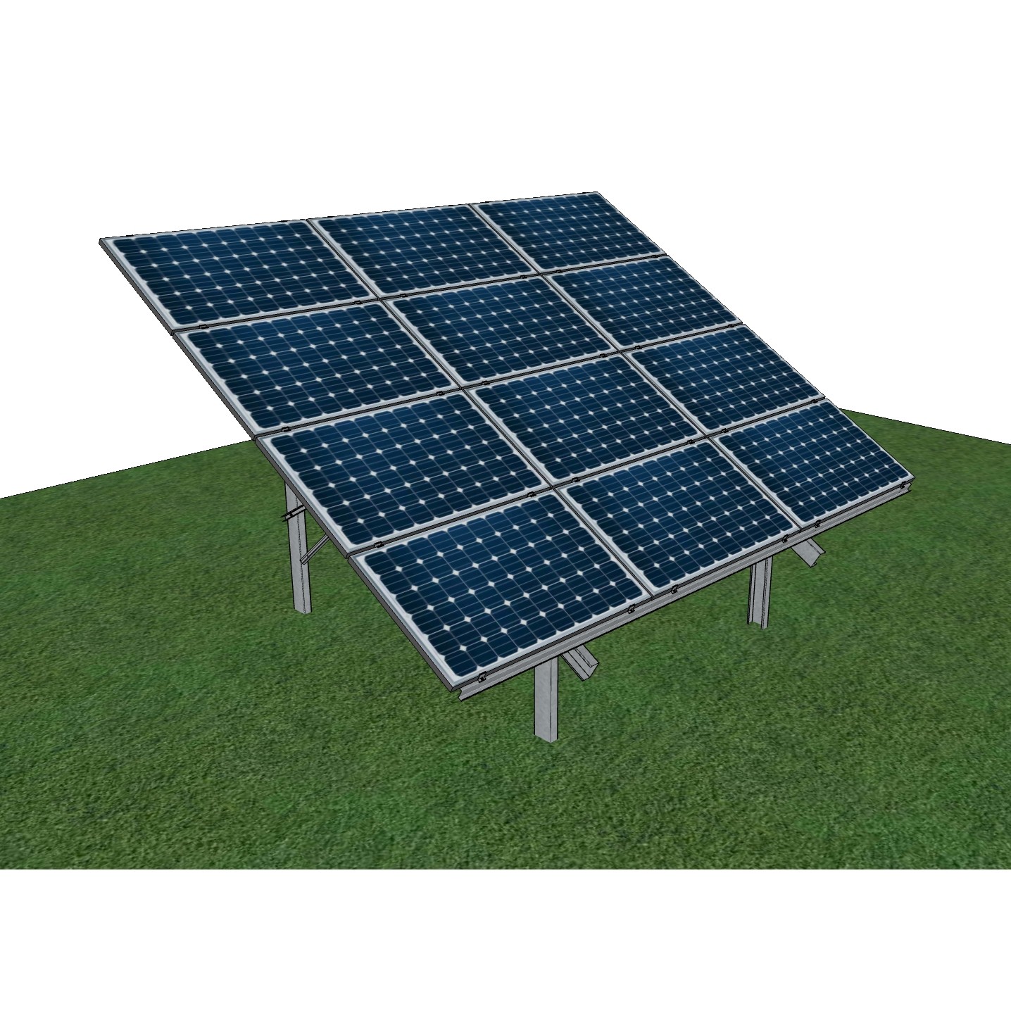 Konstrukcja gruntowa dwupodporowa 4x3 poziom Energy 5