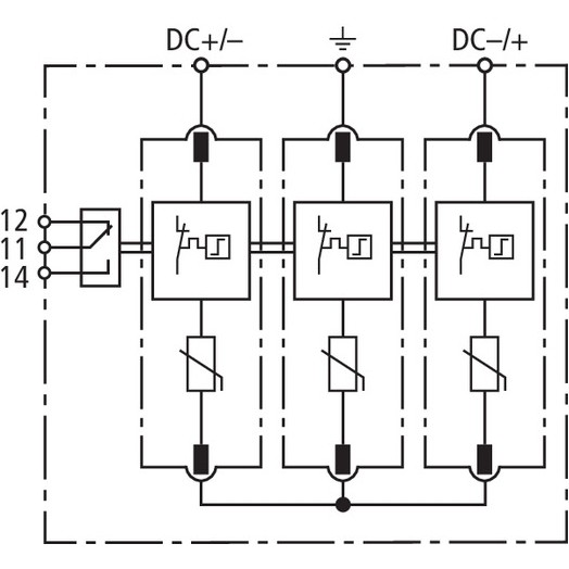 Ogranicznik przepięć DC 1200 V FM typ 2 Dehn