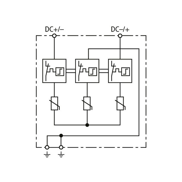 Ogranicznik przepięć DC 1200 V typ 1+2 Dehn